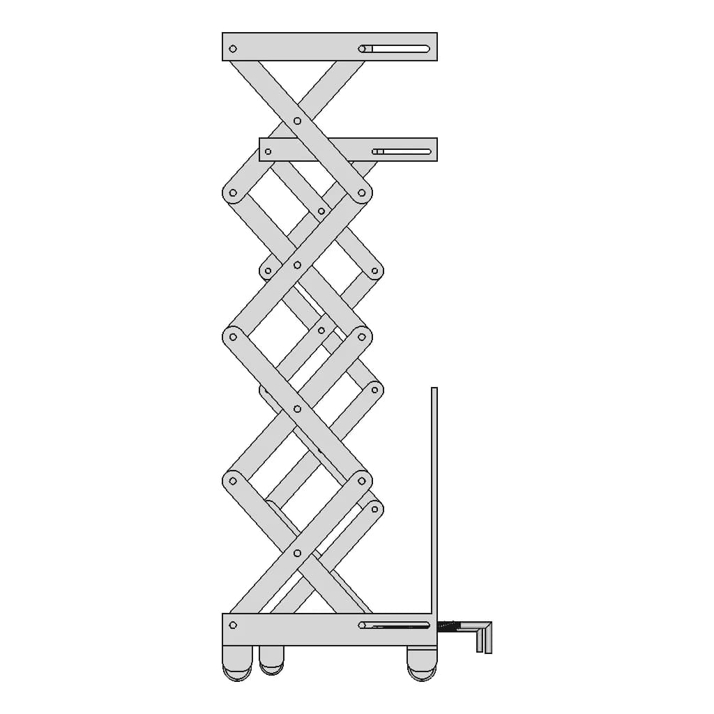 Mechanical Scissor Lift Cart Model - Downloadable CAD Representation_0_90_degree_snapshot