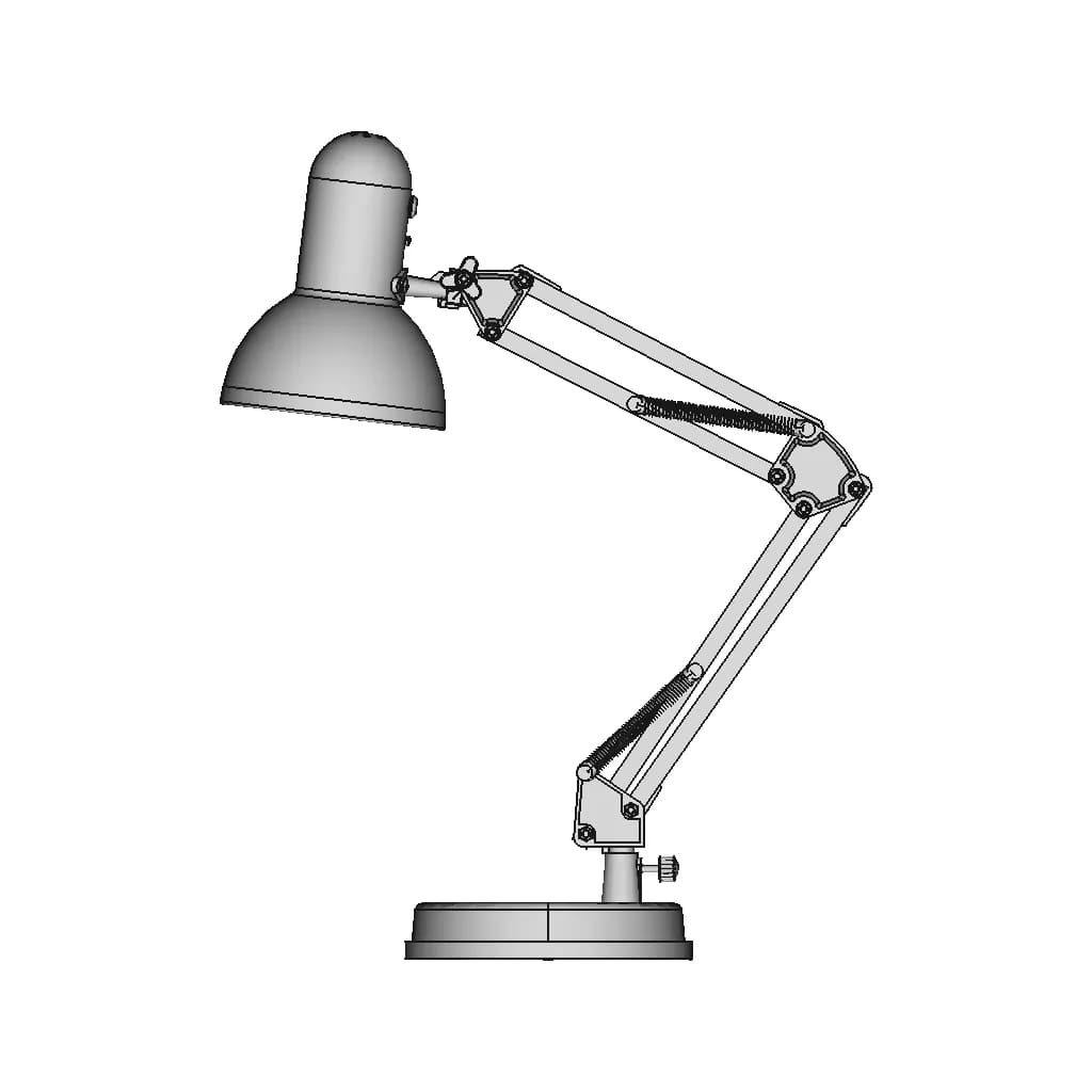 Лампа Настольная - Table Lamp - Downloadable CAD Representation_0_0_degree_snapshot