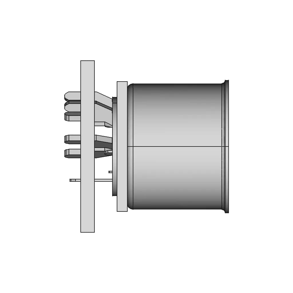 Steckdose 5 Polig Stereo - Downloadable CAD Representation_0_90_degree_snapshot
