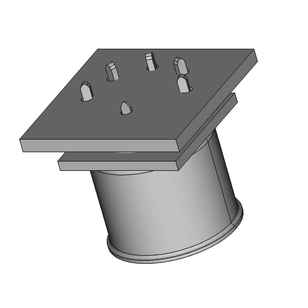 Steckdose 5 Polig Stereo - Downloadable CAD Representation_60_30_degree_snapshot