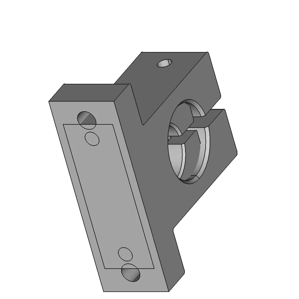 Shaft Holder Sk25 | 3D Engineering Design File_60_30_degree_snapshot