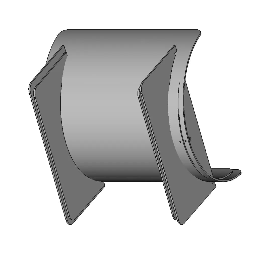 Чаша Костровая - Bonfire Bowl (V2) | High-Quality CAD Model_60_30_degree_snapshot