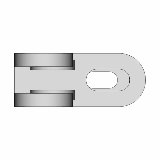 Dual-Arm Clevis Bracket For Pivot Mechanisms - Standard Mechanical Component
