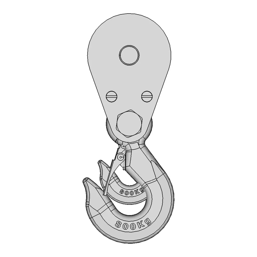 Hook, Winch (Arebos, Güde, Einhell) | 3D Engineering Design File_0_0_degree_snapshot