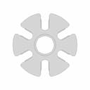 Six-Lobed Coupling Spacer With Central Bore | High-Quality CAD Model_0_0_degree_snapshot