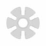 Six-Lobed Coupling Spacer With Central Bore | High-Quality CAD Model_0_0_degree_snapshot