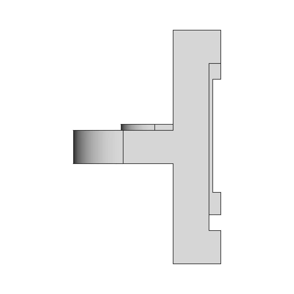 Mounting Bracket With Cylindrical Support Hole | High-Quality CAD Model_0_90_degree_snapshot