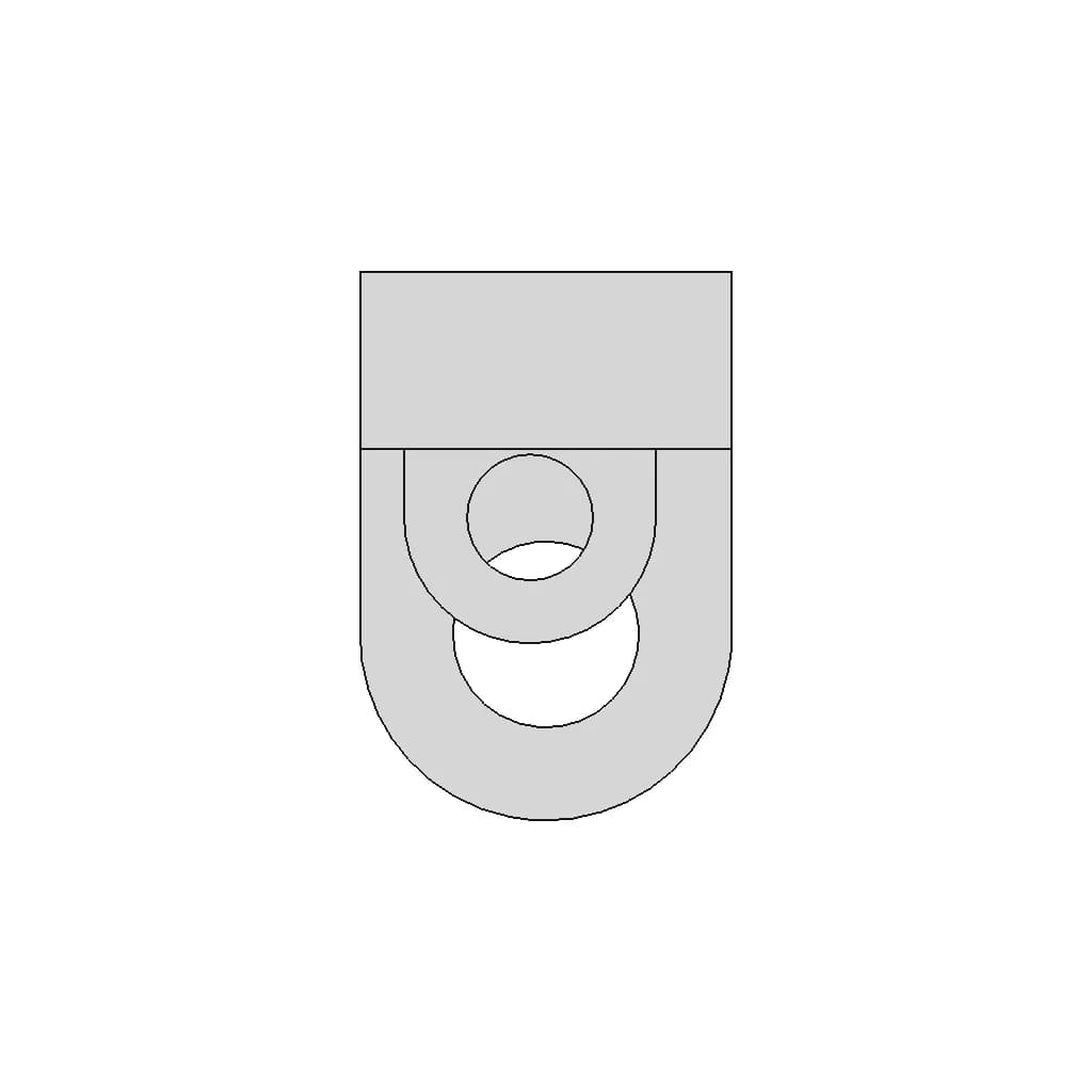 Mounting Bracket With Cylindrical Support Hole | High-Quality CAD Model_270_0_degree_snapshot