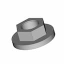 Hexagonal Coupling Washer With Central Hole | High-Quality CAD Model_60_30_degree_snapshot