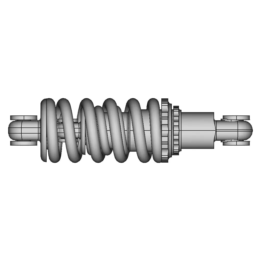 Амортизатор 150Мм | High-Quality CAD Model_0_90_degree_snapshot