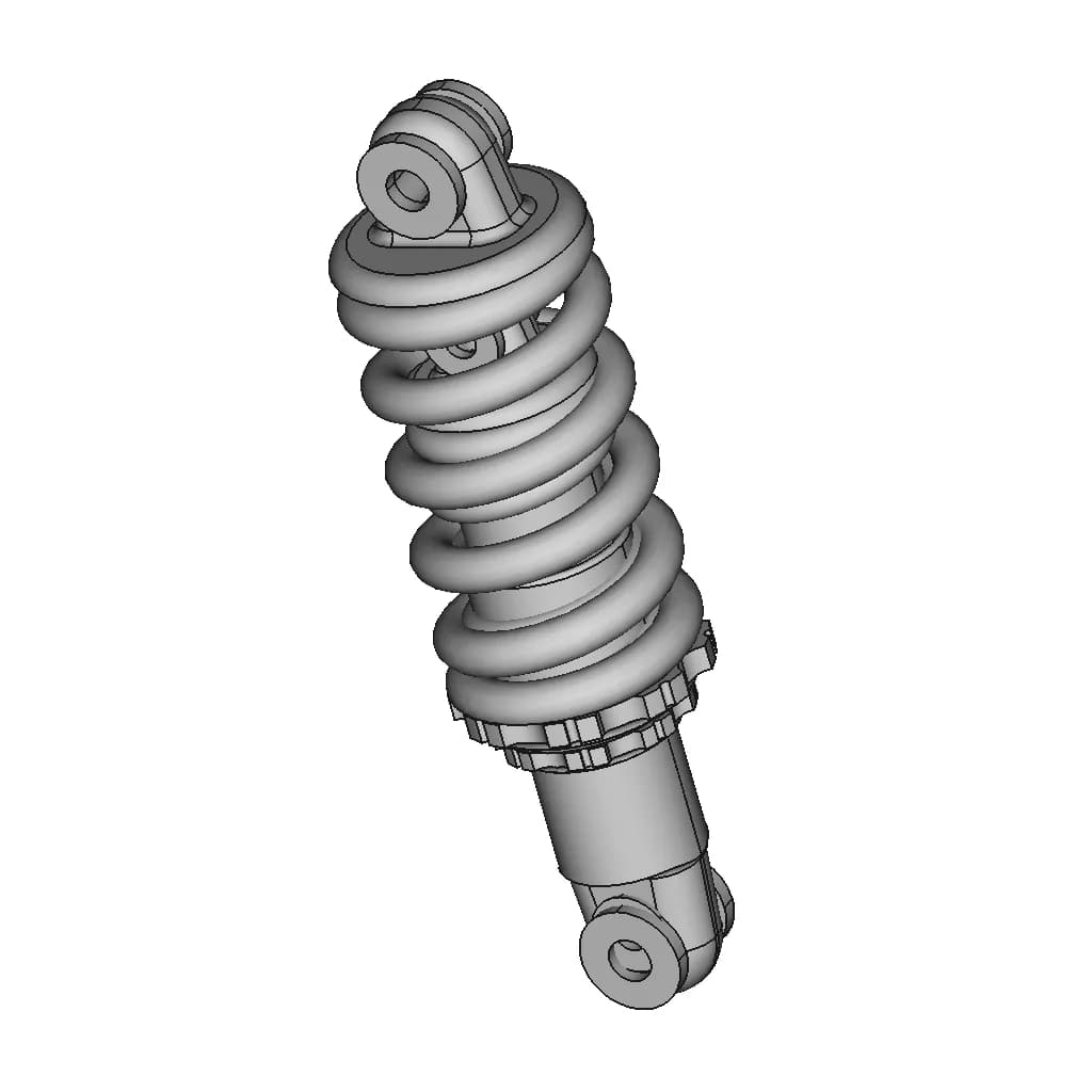 Амортизатор 150Мм | High-Quality CAD Model_60_30_degree_snapshot