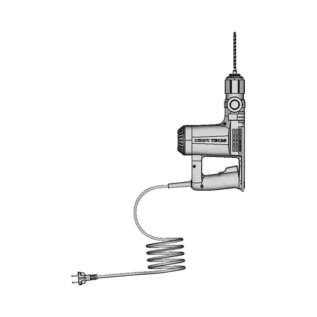 Hilti Te12S - Rotary Percussion Drill - Downloadable CAD Representation_0_270_degree_snapshot