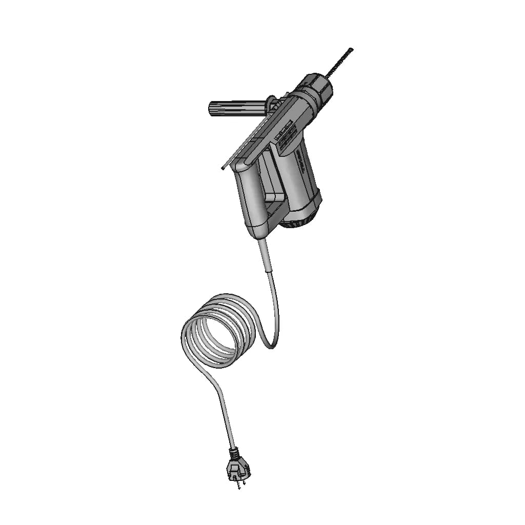 Hilti Te12S - Rotary Percussion Drill - Downloadable CAD Representation_60_30_degree_snapshot