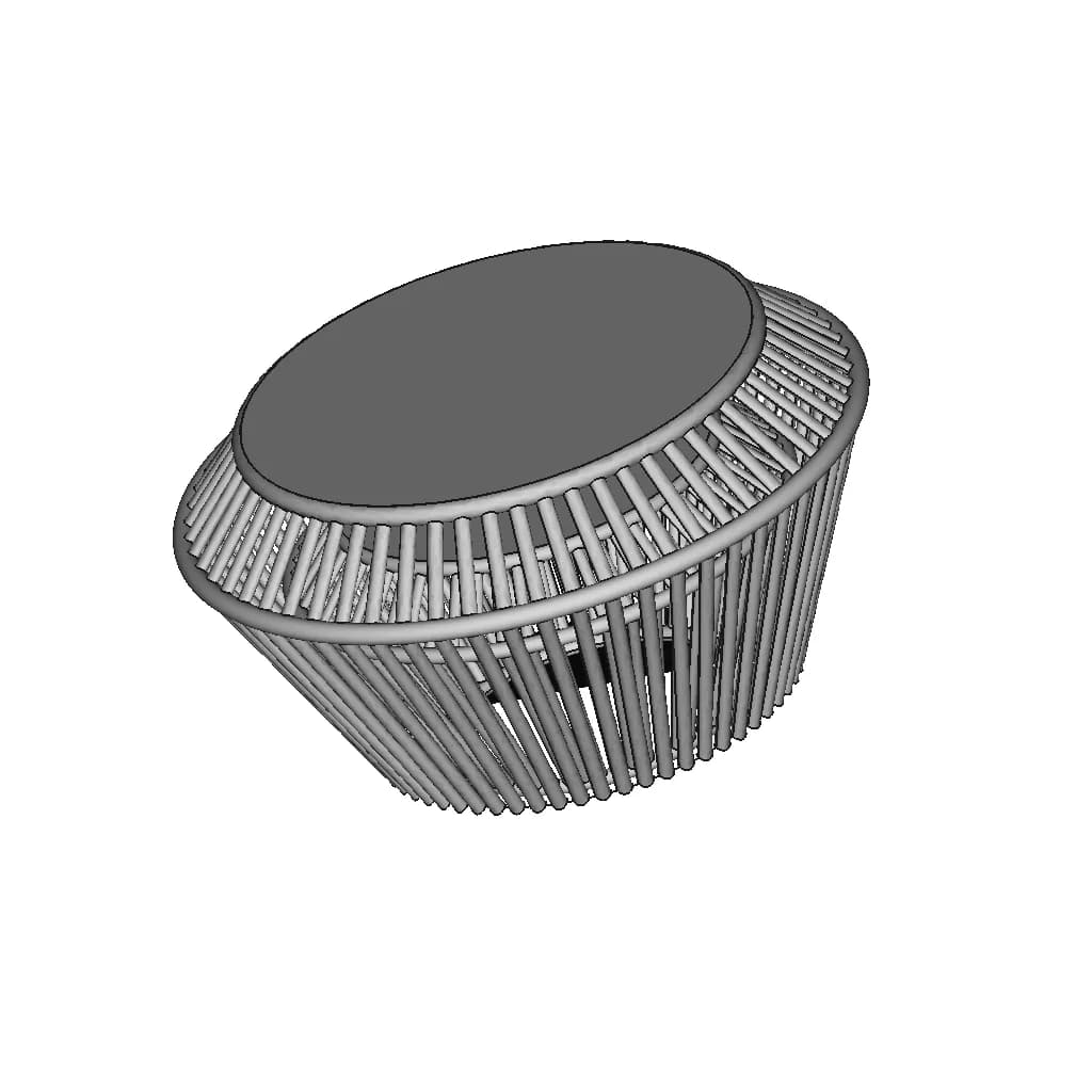 Circular Coffee Table 2 - Standard Mechanical Component_60_30_degree_snapshot