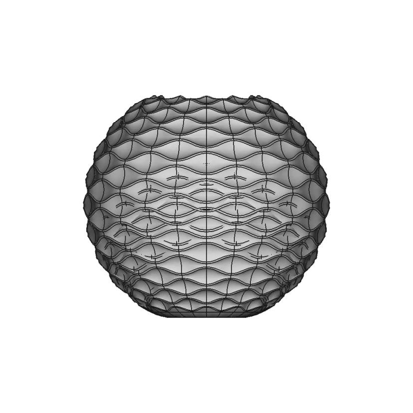 Embossed Wave Vase - Downloadable CAD Representation