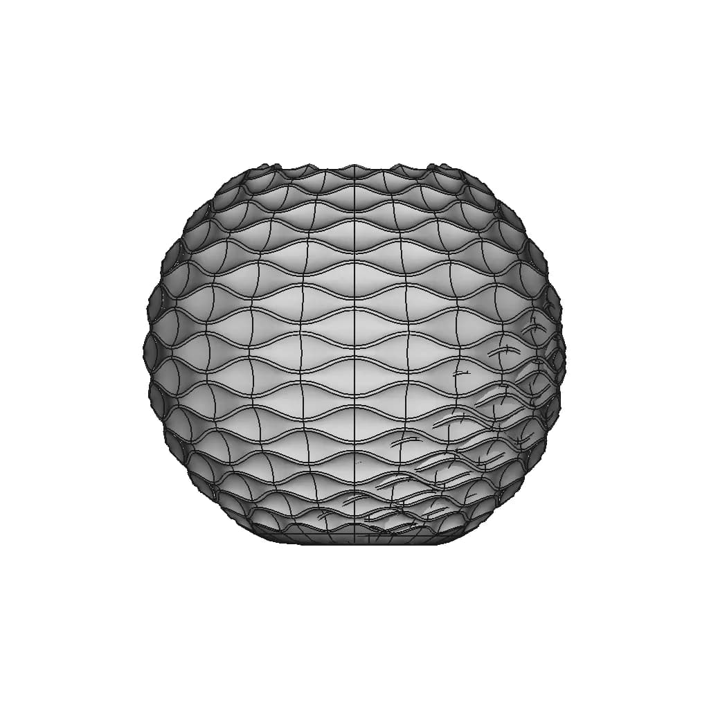 Embossed Wave Vase - Downloadable CAD Representation_0_270_degree_snapshot