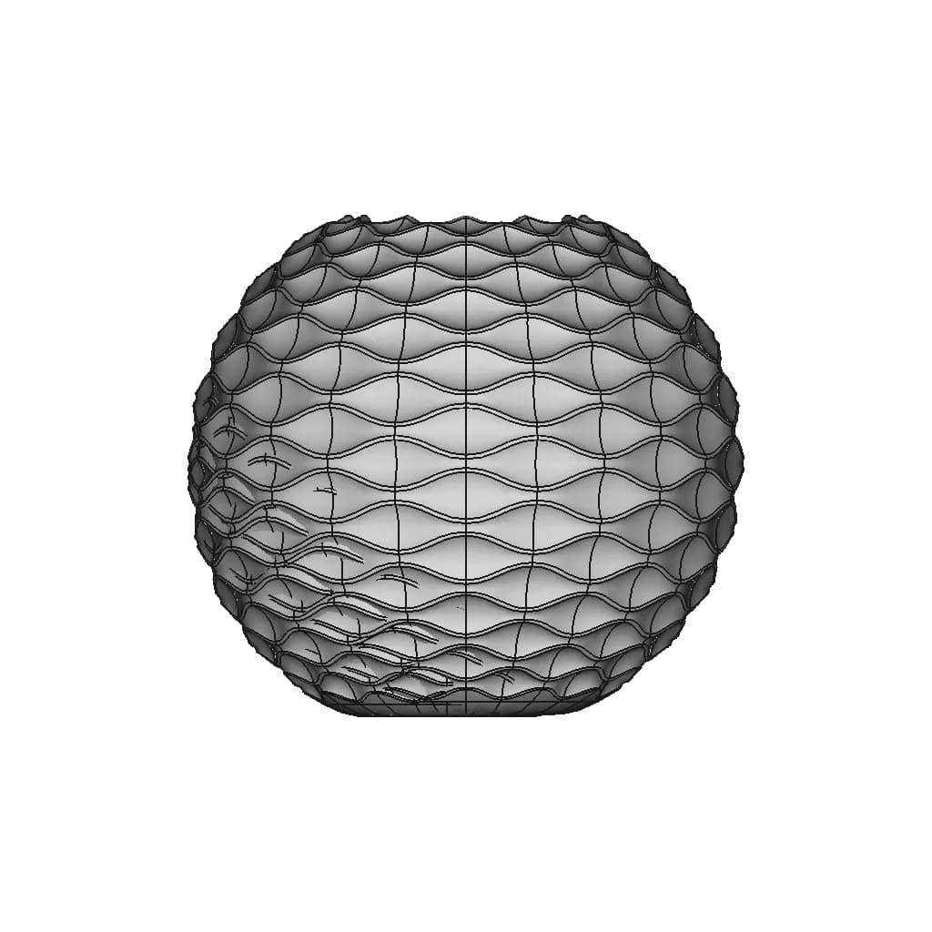 Embossed Wave Vase - Downloadable CAD Representation_0_90_degree_snapshot