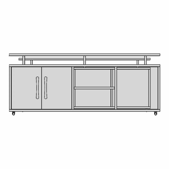 Metal Tv Unit For 55" Tv | 3D Engineering Design File