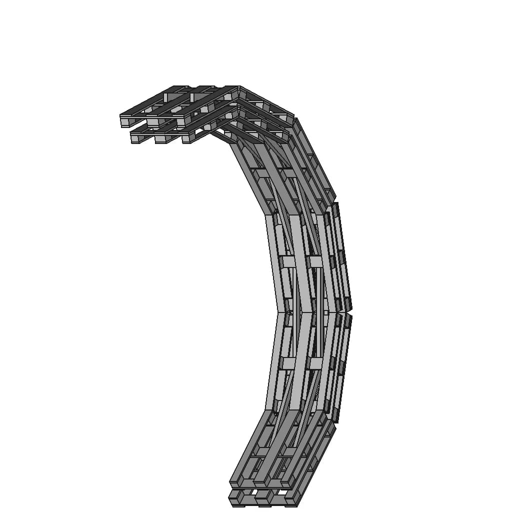Eur Palet Garaj / Eur Pallet Garage - Standard Mechanical Component_60_30_degree_snapshot