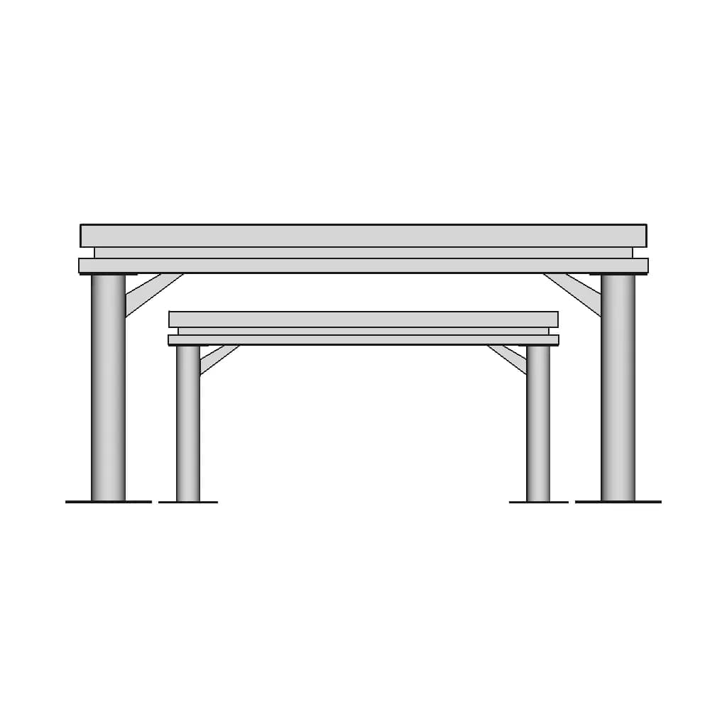 Fixture T Slot Table With 4 T Slots Cast Iron Plate 2M X 1M | 3D Engineering Design File_0_0_degree_snapshot