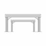 Fixture T Slot Table With 4 T Slots Cast Iron Plate 2M X 1M | 3D Engineering Design File_0_0_degree_snapshot