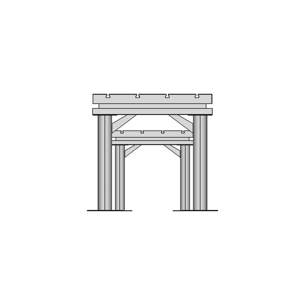 Fixture T Slot Table With 4 T Slots Cast Iron Plate 2M X 1M | 3D Engineering Design File_0_270_degree_snapshot