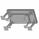 Fixture T Slot Table With 4 T Slots Cast Iron Plate 2M X 1M | 3D Engineering Design File_60_30_degree_snapshot