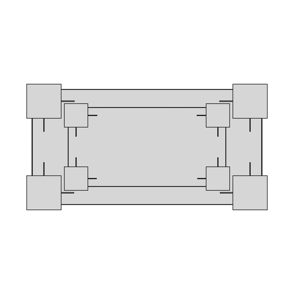 Fixture T Slot Table With 4 T Slots Cast Iron Plate 2M X 1M | 3D Engineering Design File_90_0_degree_snapshot