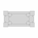 Fixture T Slot Table With 4 T Slots Cast Iron Plate 2M X 1M | 3D Engineering Design File_90_0_degree_snapshot