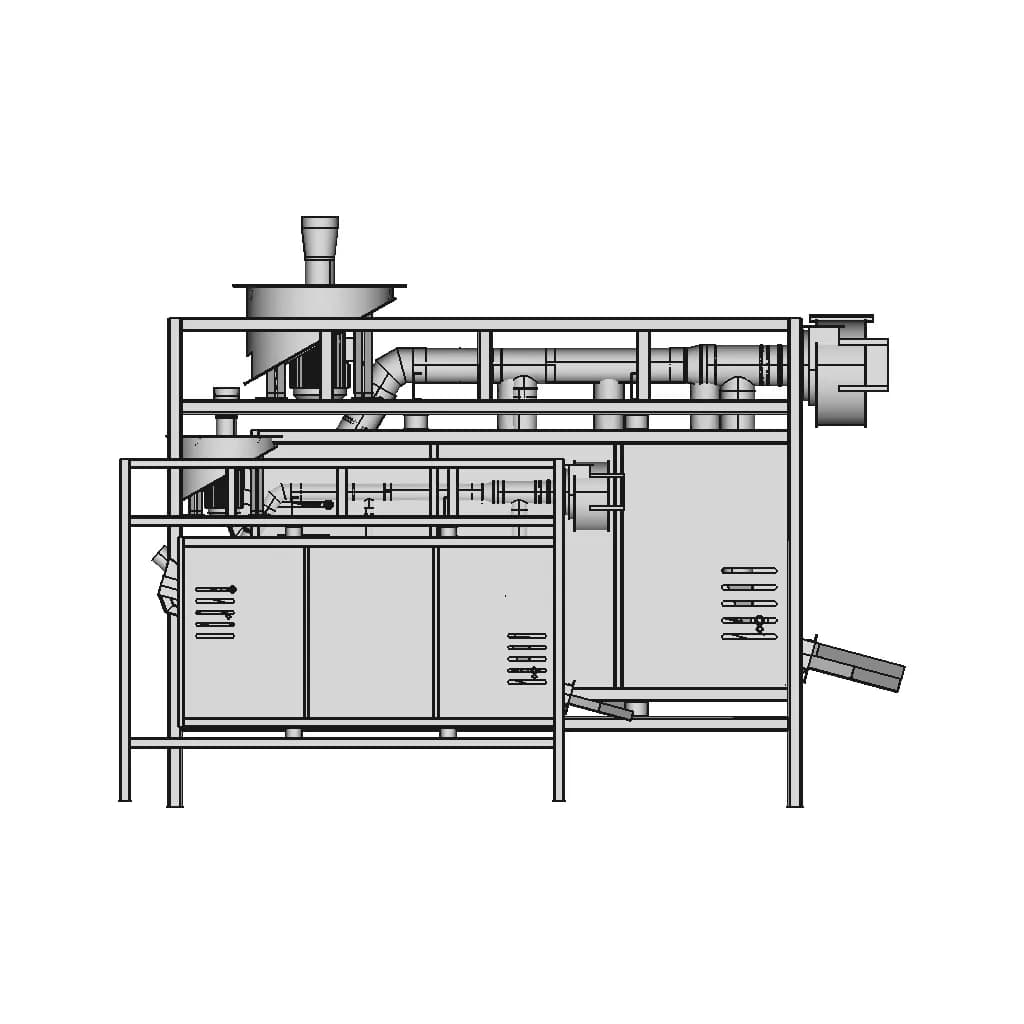 Зерноочисник, Зернолущилка - Downloadable CAD Representation_0_270_degree_snapshot