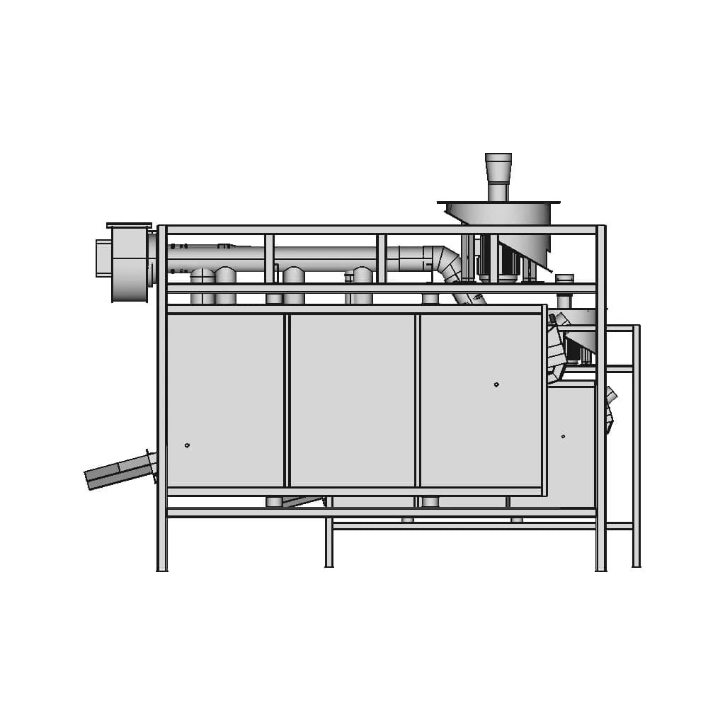Зерноочисник, Зернолущилка - Downloadable CAD Representation_0_90_degree_snapshot