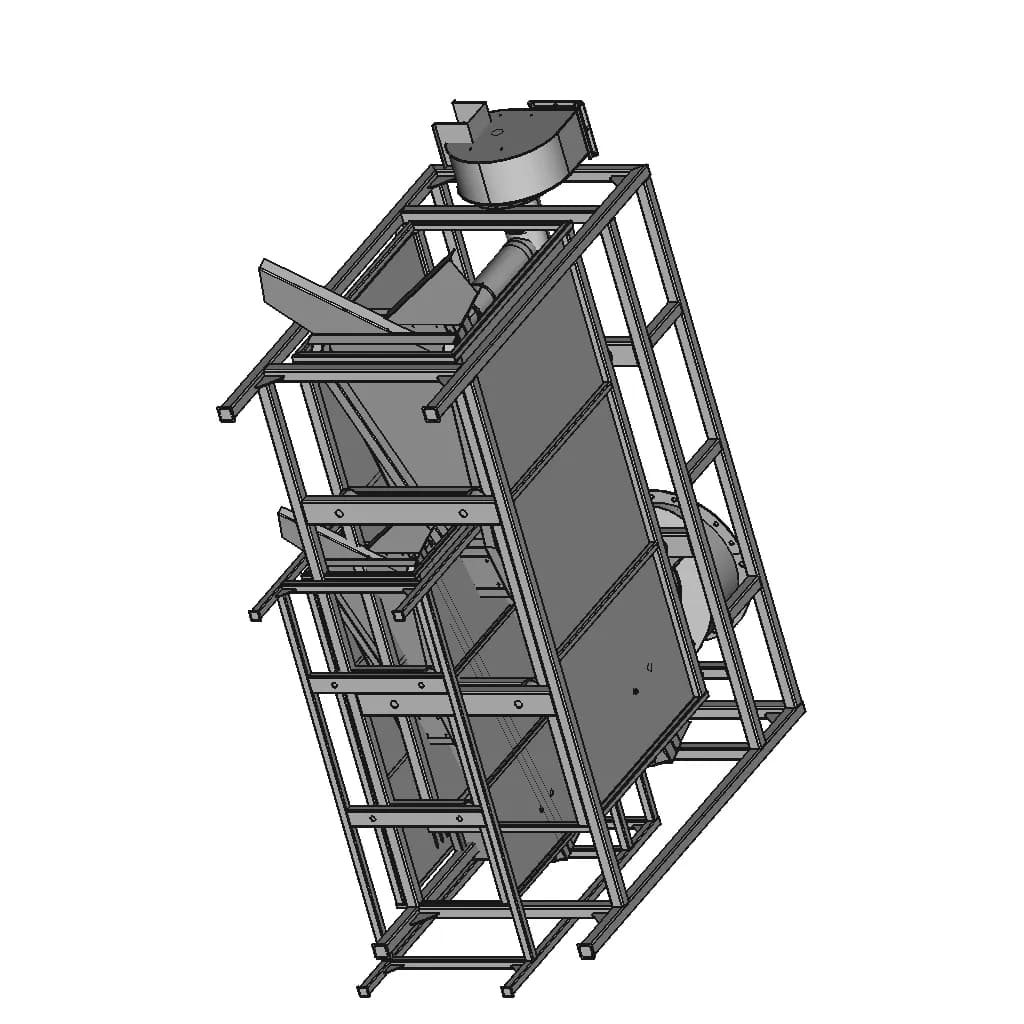 Зерноочисник, Зернолущилка - Downloadable CAD Representation_60_30_degree_snapshot