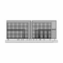 Metal Fence (Parametric) | High-Quality CAD Model_0_0_degree_snapshot
