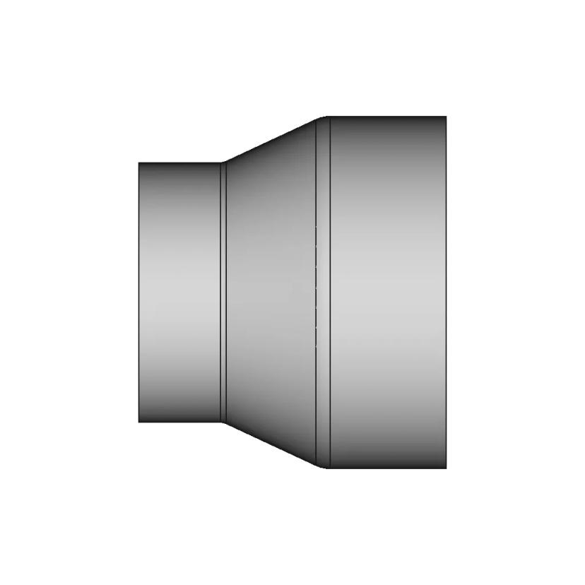 103 Mm Od To 76 Mm Od Air Duct Adapter | High-Quality CAD Model
