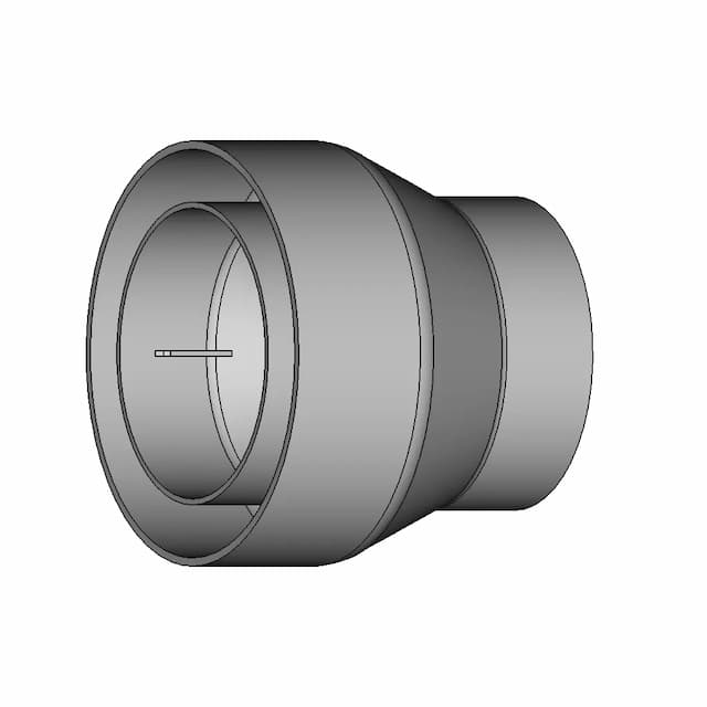 103 Mm Od To 76 Mm Od Air Duct Adapter | High-Quality CAD Model