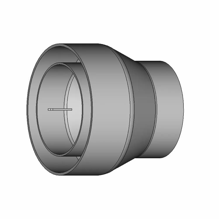 103 Mm Od To 76 Mm Od Air Duct Adapter | High-Quality CAD Model