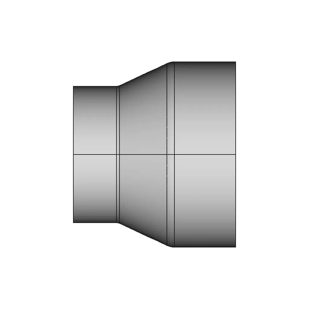 103 Mm Od To 76 Mm Od Air Duct Adapter | High-Quality CAD Model_270_0_degree_snapshot