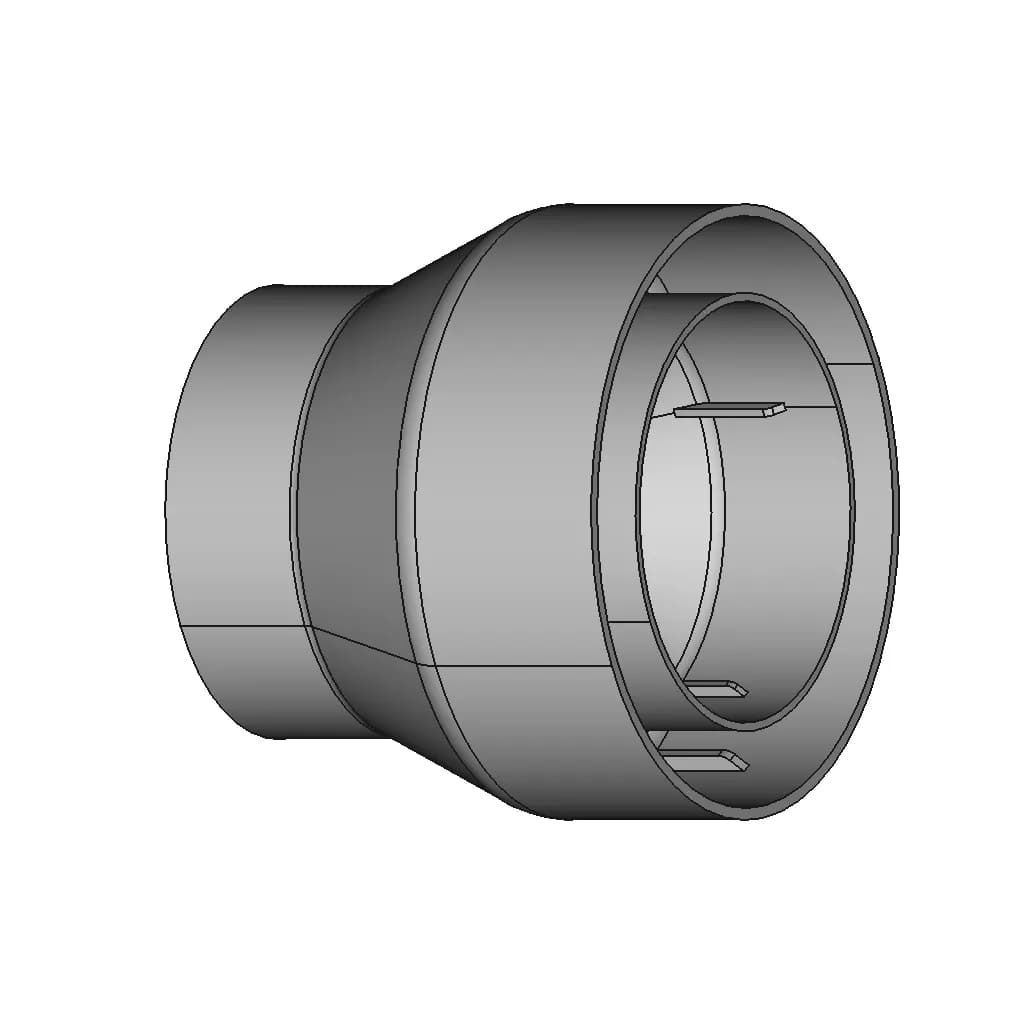 103 Mm Od To 76 Mm Od Air Duct Adapter | High-Quality CAD Model_60_30_degree_snapshot