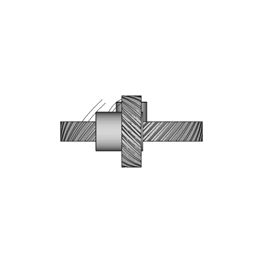Engranaje Helicoidal De Ejes Cruzados | High-Quality CAD Model_270_0_degree_snapshot