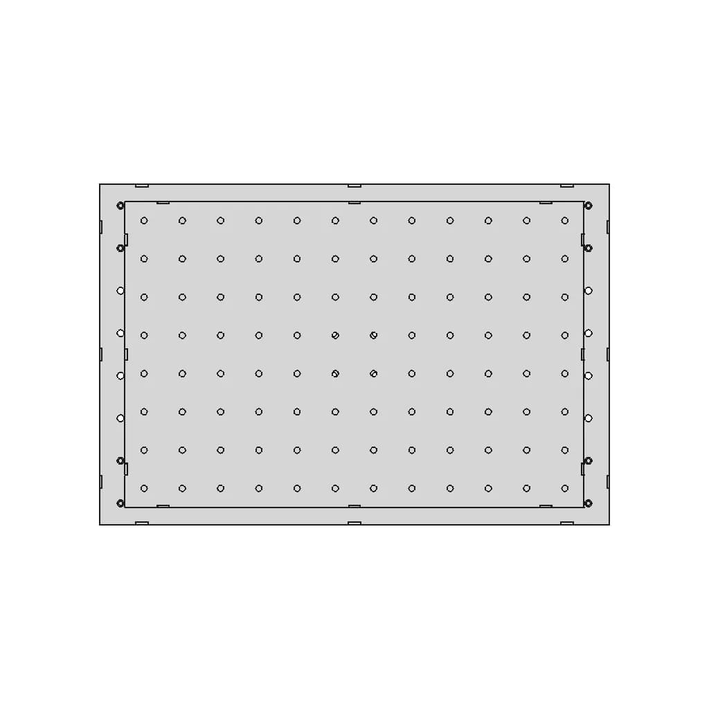 Hitsauspöytä 1200X800 16 Mm Reiät. Welding Table 1200X800 16 Mm Holes. - Standard Mechanical Component_0_0_degree_snapshot