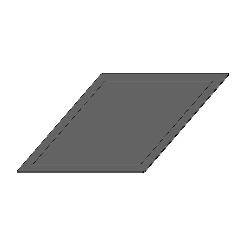 Acrylic Mirror, 300 Mm X 400 Mm - Standard Mechanical Component_60_30_degree_snapshot