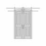 48" Double Barn Door | 3D Engineering Design File_0_0_degree_snapshot