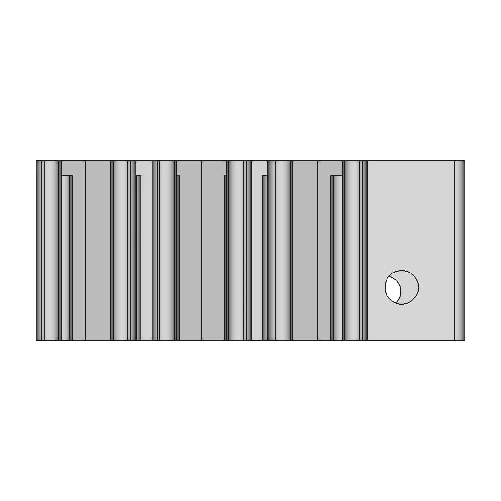 Bit Holder For Milwaukee M12 Fuel Hex Impact Driver - Downloadable CAD Representation_270_0_degree_snapshot