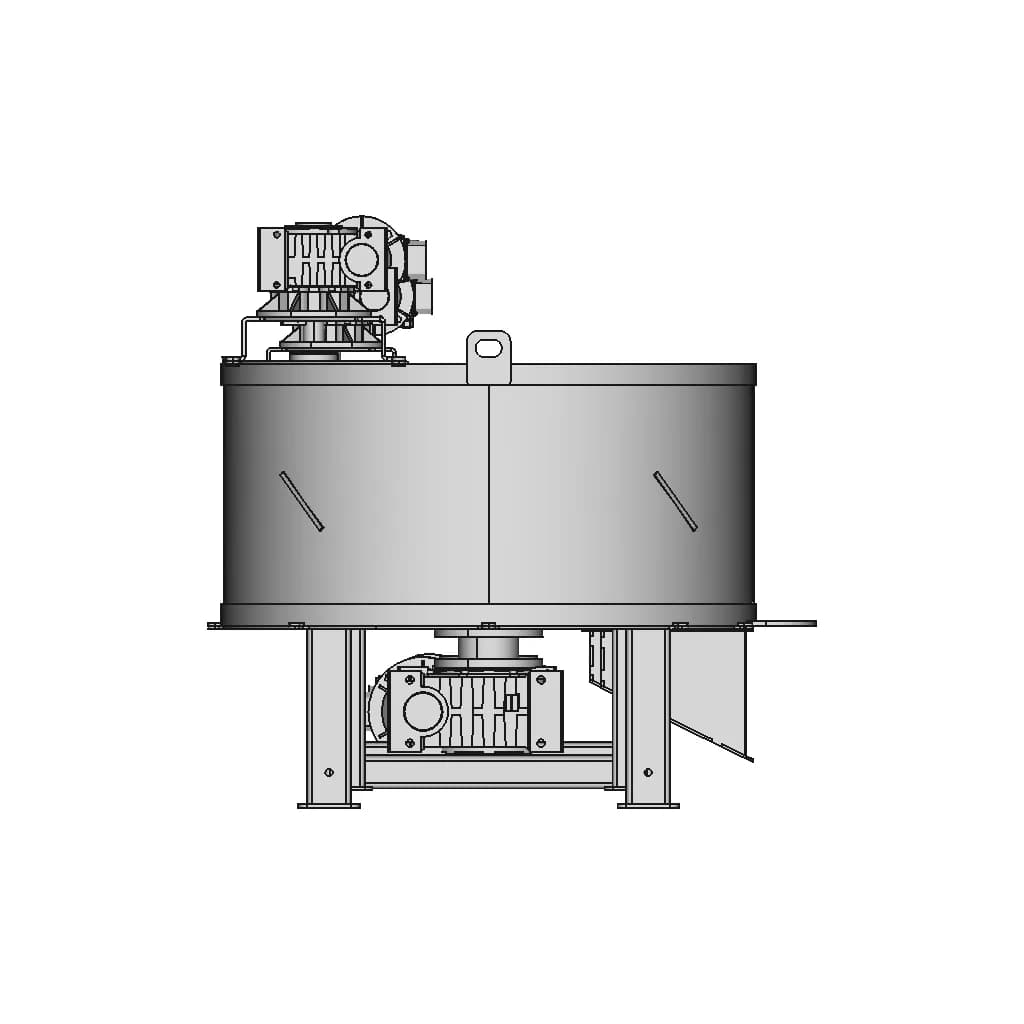 Stainless Steel Sand Core Mixer Tank - Downloadable CAD Representation_0_270_degree_snapshot