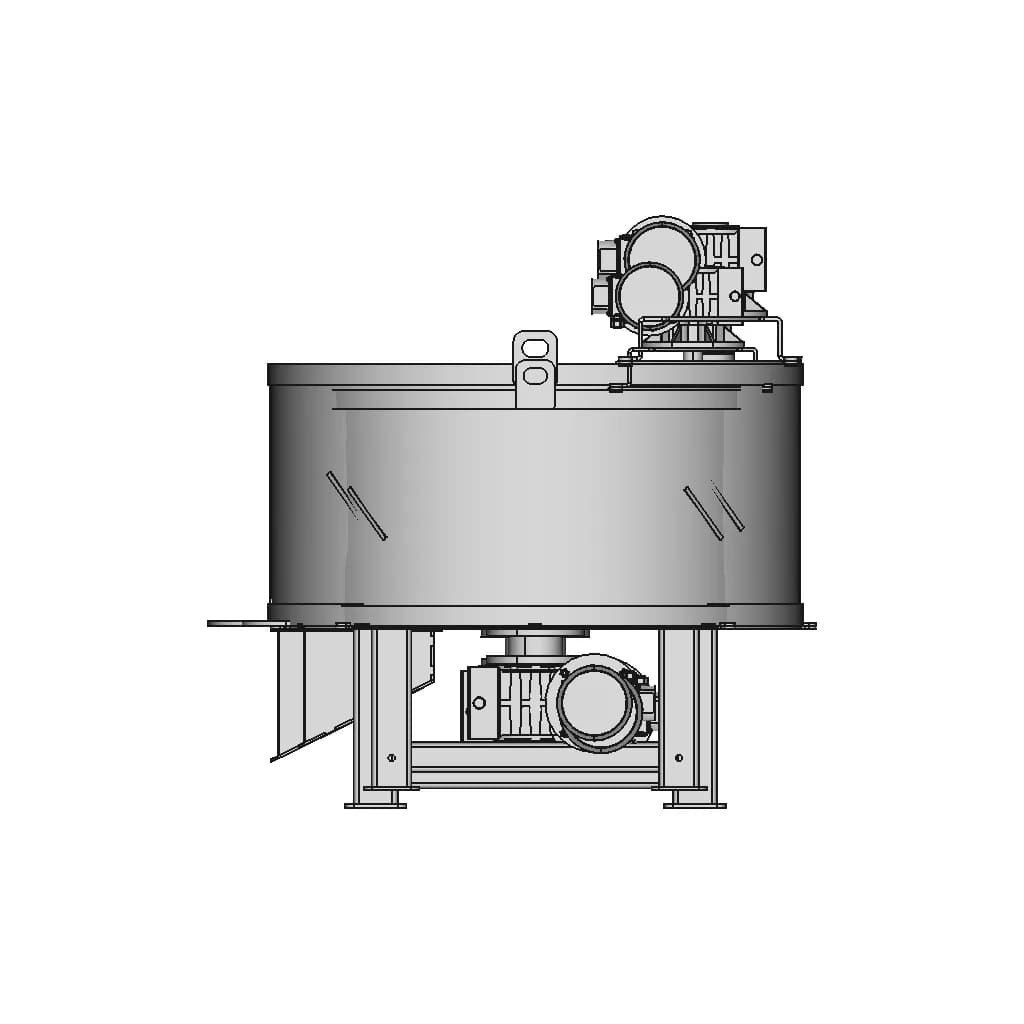 Stainless Steel Sand Core Mixer Tank - Downloadable CAD Representation_0_90_degree_snapshot