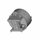 Stainless Steel Sand Core Mixer Tank - Downloadable CAD Representation_60_30_degree_snapshot