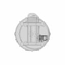 Stainless Steel Sand Core Mixer Tank - Downloadable CAD Representation_90_0_degree_snapshot