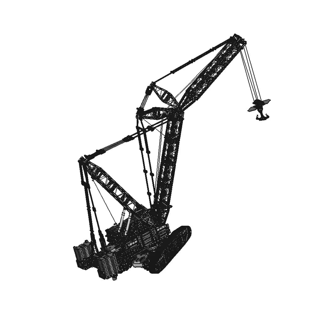Lego Technik - Raupenkran Lr 13000 (42146) | 3D Engineering Design File_60_30_degree_snapshot