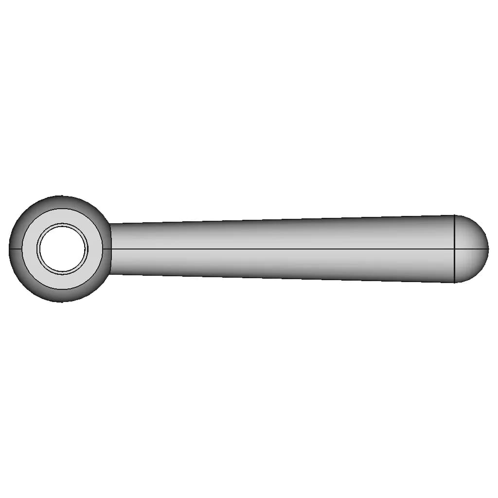 Din 99 - Tension Lever - Forms K, L, M, N - Complete - Downloadable CAD Representation_90_0_degree_snapshot