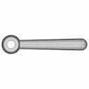 Din 99 - Tension Lever - Forms K, L, M, N - Complete - Downloadable CAD Representation_90_0_degree_snapshot